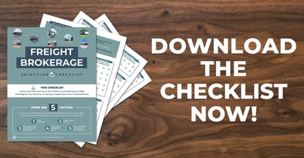 freight Brokerage Selection guidelines