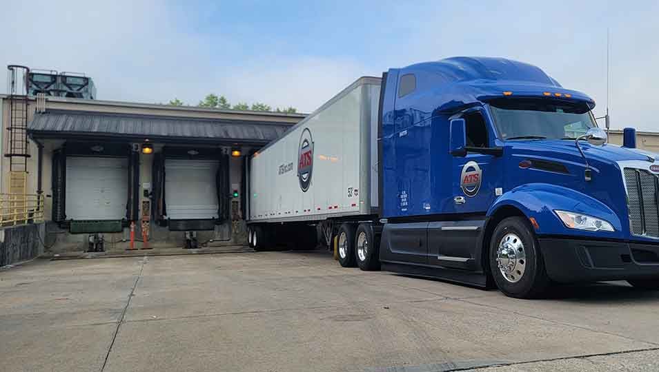 An ATS truck at a loading dock