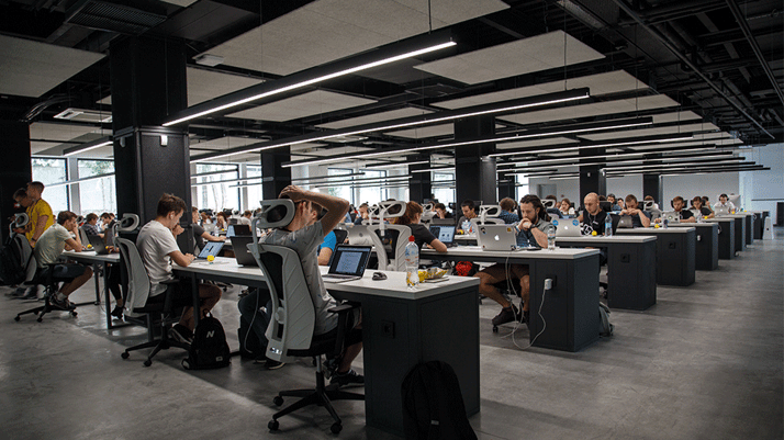 Office Space Workers at Computers