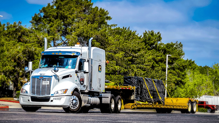 Semi Trailer Small Load With Tarps