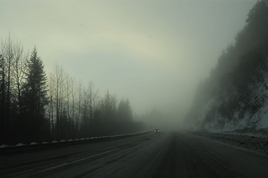 bad weather on the roads